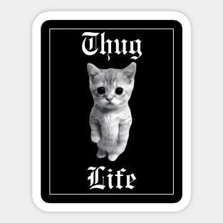 Thug life cat Sticker